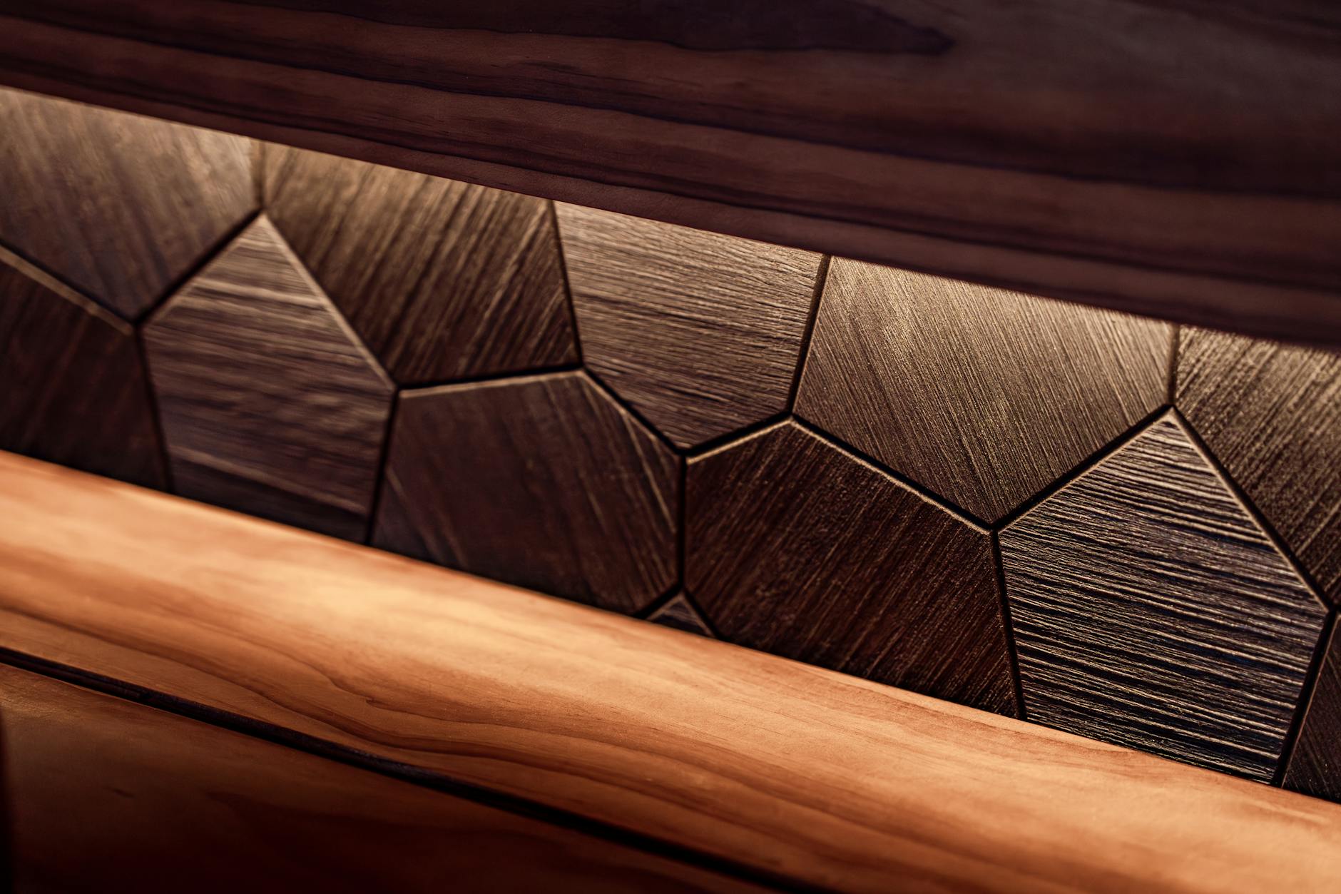 Nowoczesna sauna z drewnem i podświetleniem LED w ciepłej tonacji