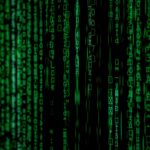 Szyfrowanie end‑to‑end w 5G: co faktycznie jest chronione, a co pozostaje widoczne Zielone cyfry binarne na abstrakcyjnym tle przypominającym szyfr matrix